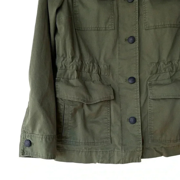 BANANA REPUBLIC | NWOT | CLASSIC UTILITY MILITARY JACKET DEEP OLIVE WOMEN’S SM - Picture 3 of 10